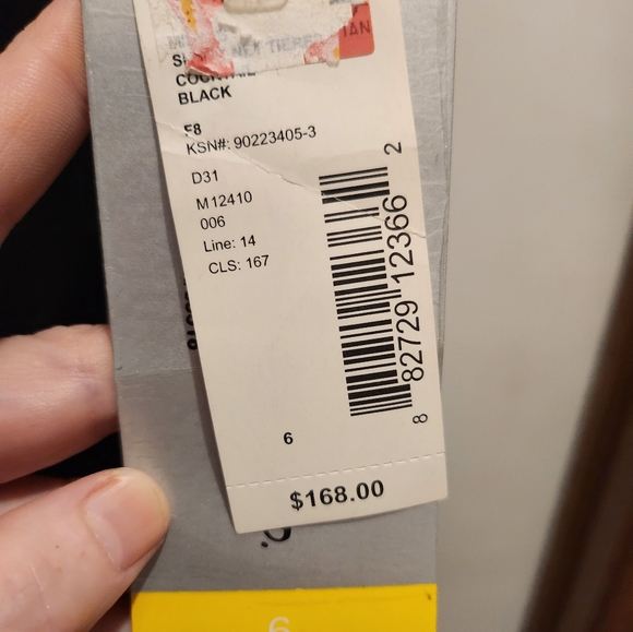 D'Albert Womens Black Designer Mini Dress-Size 6 - Picture 9 of 9